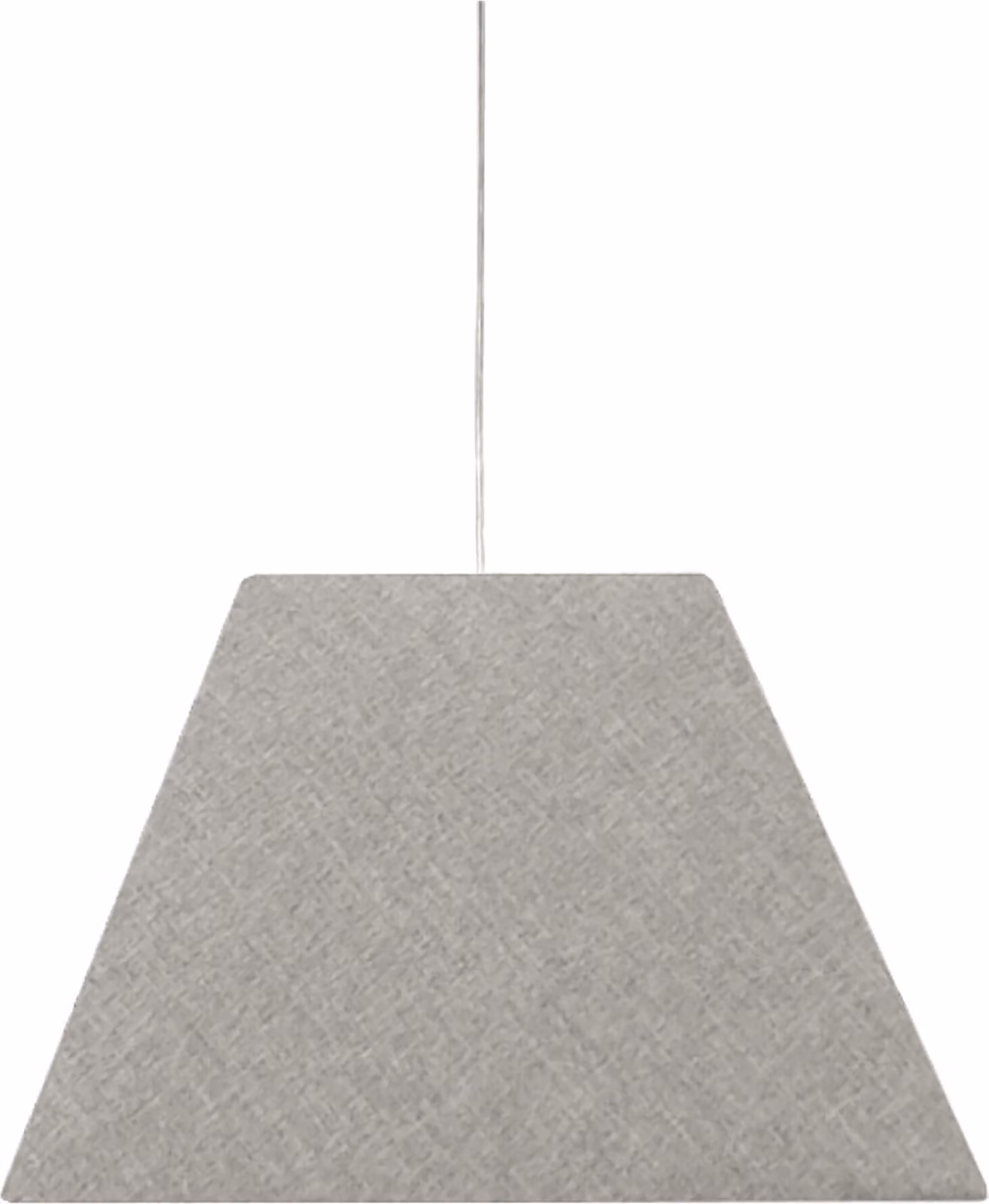 Lampada a sospensione Standard cromata-grigia 1xE27x60W in tessuto, dimensioni: 100x35x35 cm, IP20, Candellux