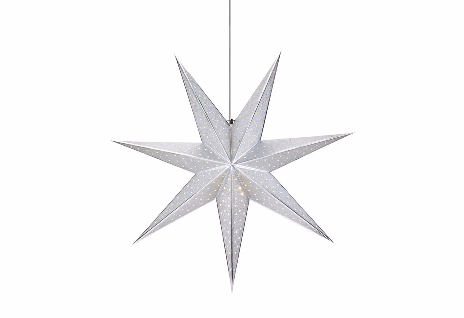 MARKSLÖJD Stella sospesa Glitter Ø45cm argento