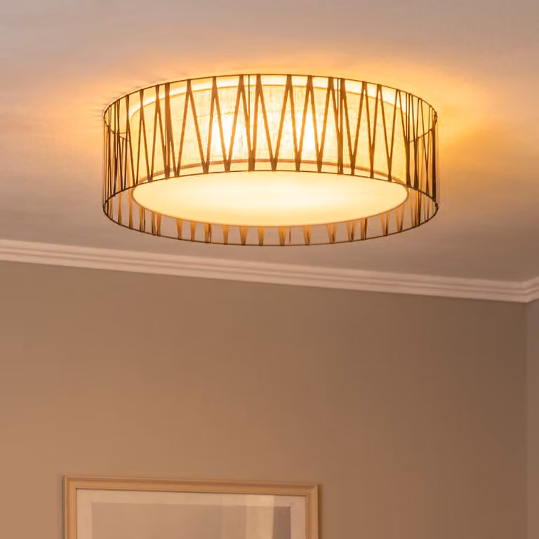 Plafoniera soffitto Harmony TK Lighting, dimmerabile, Nero, Soggiorno / Sala da pranzo, Metallo, Moderno, Plafoniera