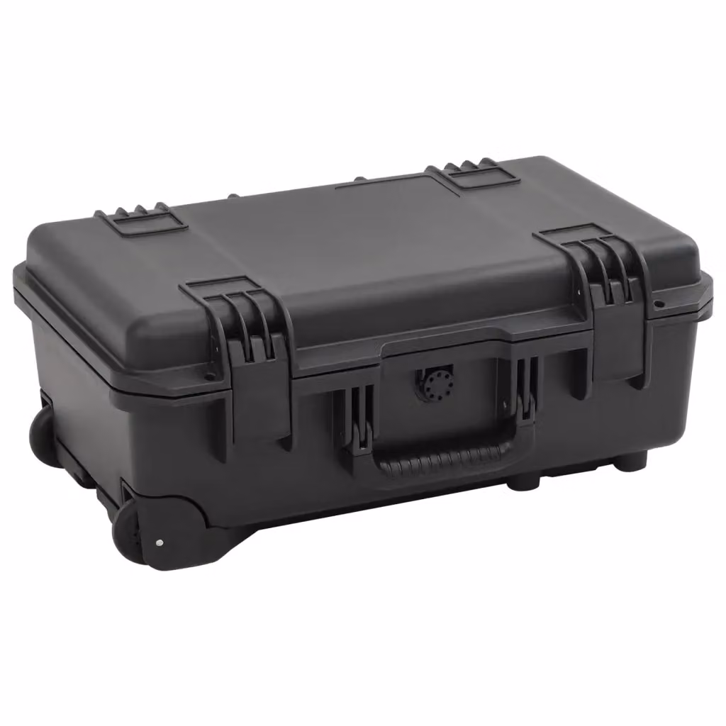 Valigetta da volo portatile nera in plastica impermeabile con inserti DESIGN IN L/P/H: 55 x 35 x 22,5 cm CFW4976214 – 2