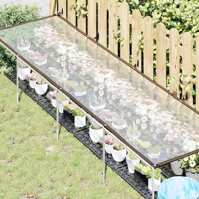 vidaXL Copertura per Piante con Occhielli 1x4 m in Polietilene