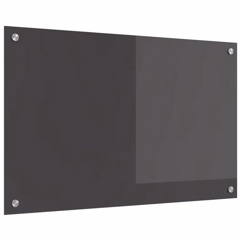 Schienale da cucina vidaXL in vetro temperato Grigio scuro L: 80 cm, P: 50 cm