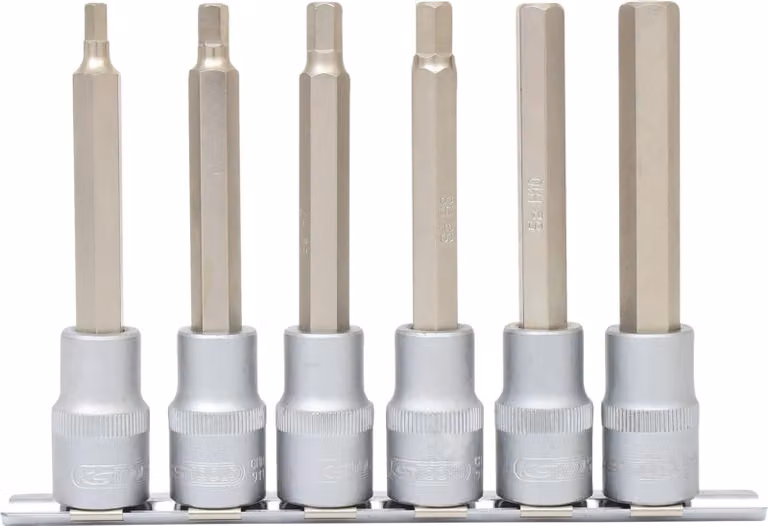 KS TOOLS Set di bussole da 1/2" esagonali lunghe 6 pezzi - 911.1336