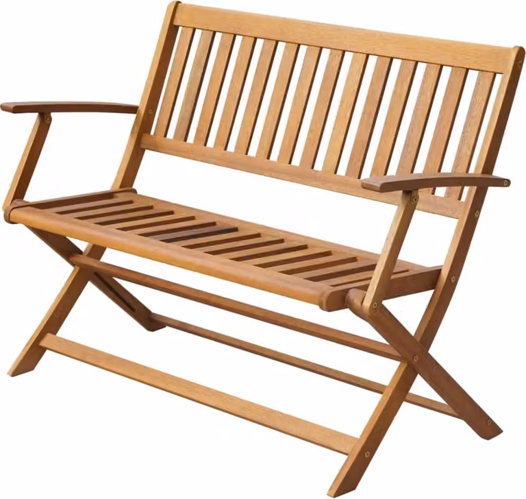 The Living Store Panca da giardino 120 cm in legno massiccio di acacia