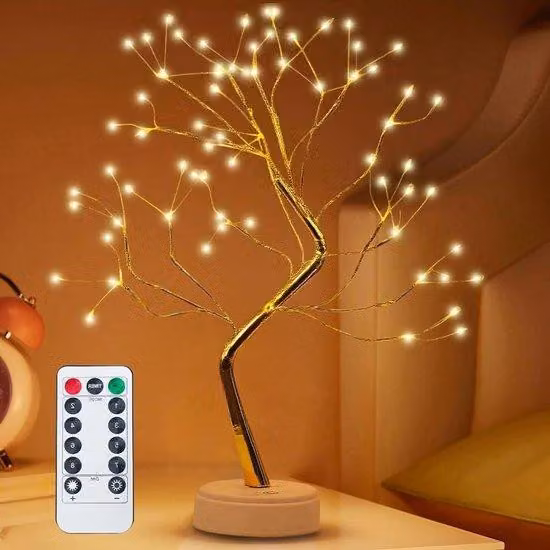 Ghirlanda luminosa a LED con 108 LED e 8 modalità di illuminazione - Alimentazione USB/a batteria - Rami regolabili, ideale per la casa, feste, festival e feste natalizie