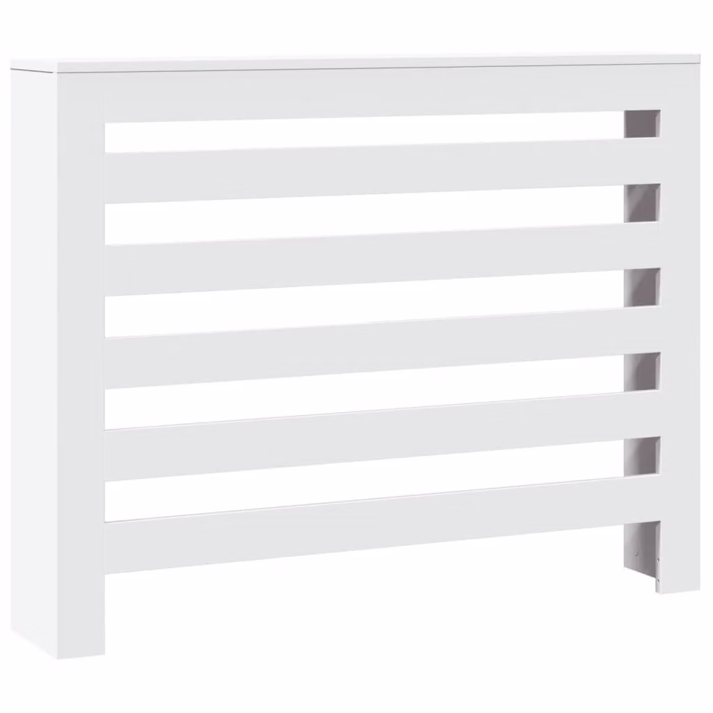 Copertura Termosifone Bianca 104x20x82 cm in Legno Multistrato