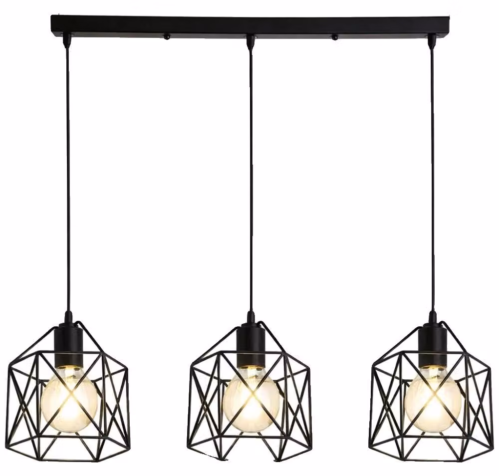Lampada da soffitto, stile vintage, funzione dimmerabile, lampada a sospensione SB3, lampadina non inclusa