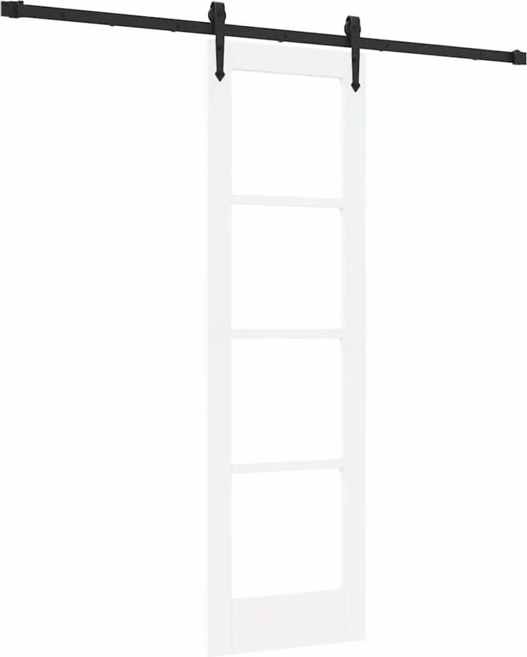 Porta scorrevole Bianco e Nero 61 x 198,5 cm