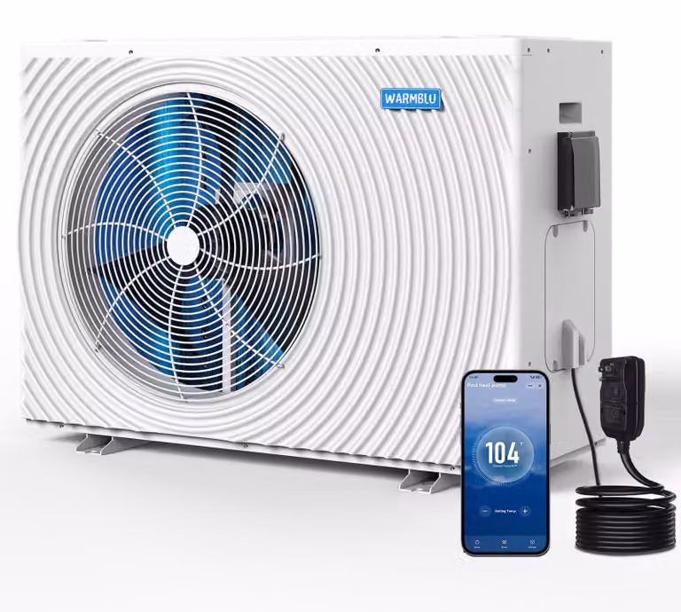 Pompa di calore per piscina pompa di calore piscina - 35.000 BTU - Wi-Fi - 34 m³ - Scambiatore in titanio