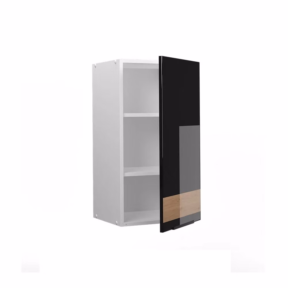 Mobile bagno Vicco Fame-Line nero lucido e bianco L: 40 cm, H: 72 cm – 2