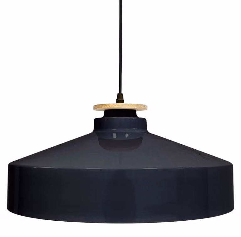 ENOVALITE lampada a sospensione ELED700171, attacco E27, IP20, Ø40 cm, nero, rotonda