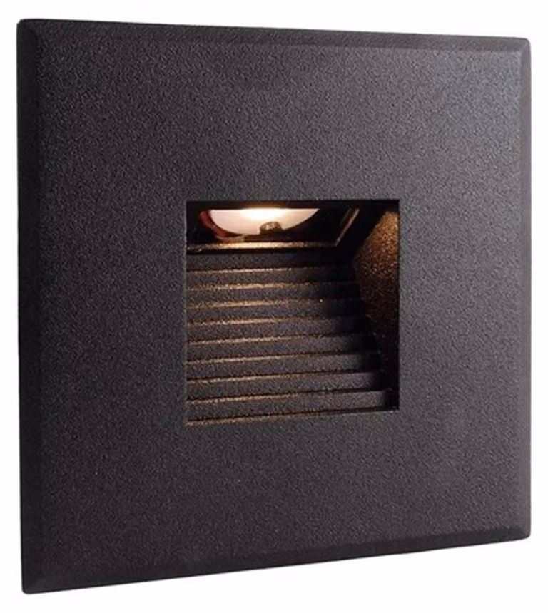 Copertura Steps angolare per faretto da incasso a parete nero