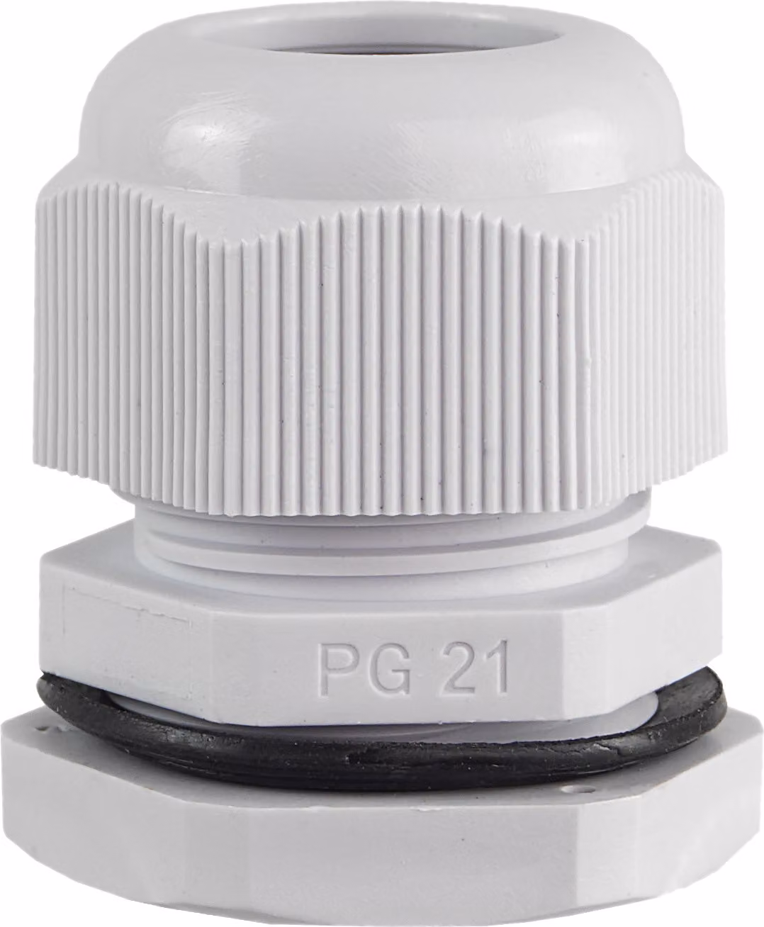PG 21, confezione da 100, raccordi per cavi con dado di chiusura, per cavi da 13-18 mm, grado di protezione IP68, colore grigio