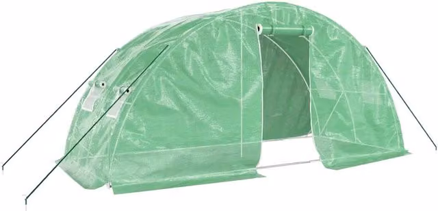 Serra con Telaio in Acciaio Verde 10 m2 5x2x2,3 m CFW4382777