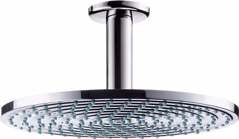 hansgrohe Raindance S pomme de douche 240 1 jet avec raccord au plafond, chromé, 27477000, 27477000