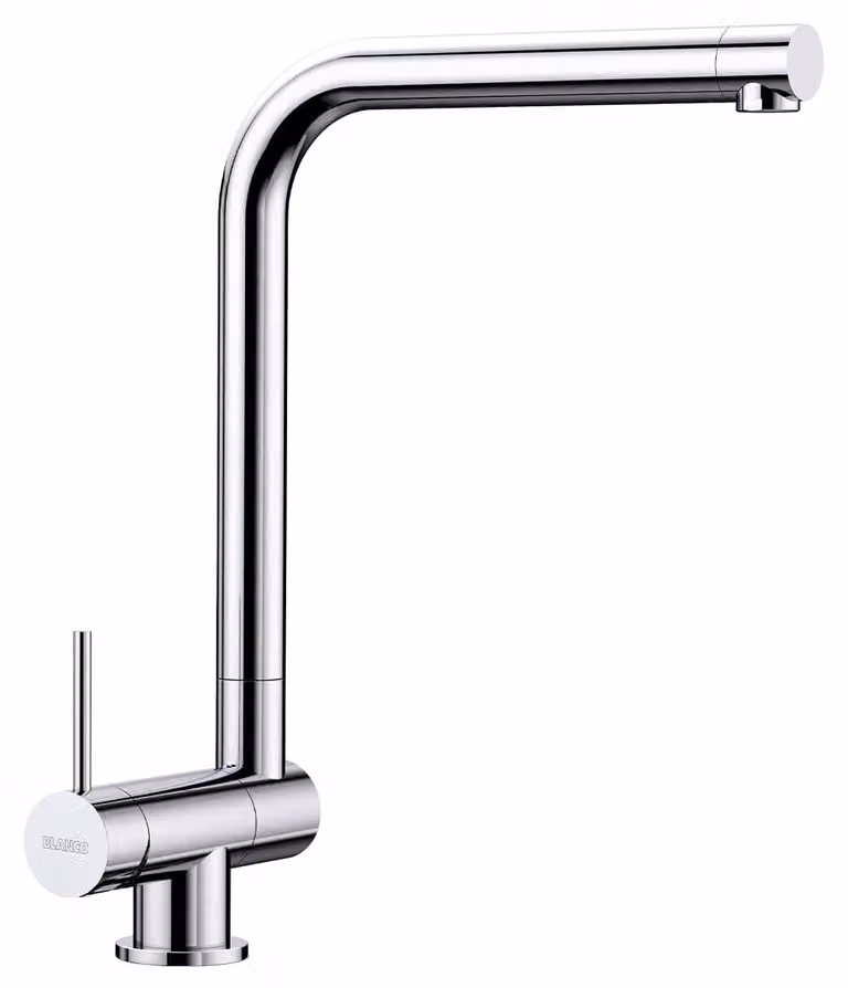 Miscelatore per cucina con leva sinistra, girevole a 360°, cromato, monoblocco