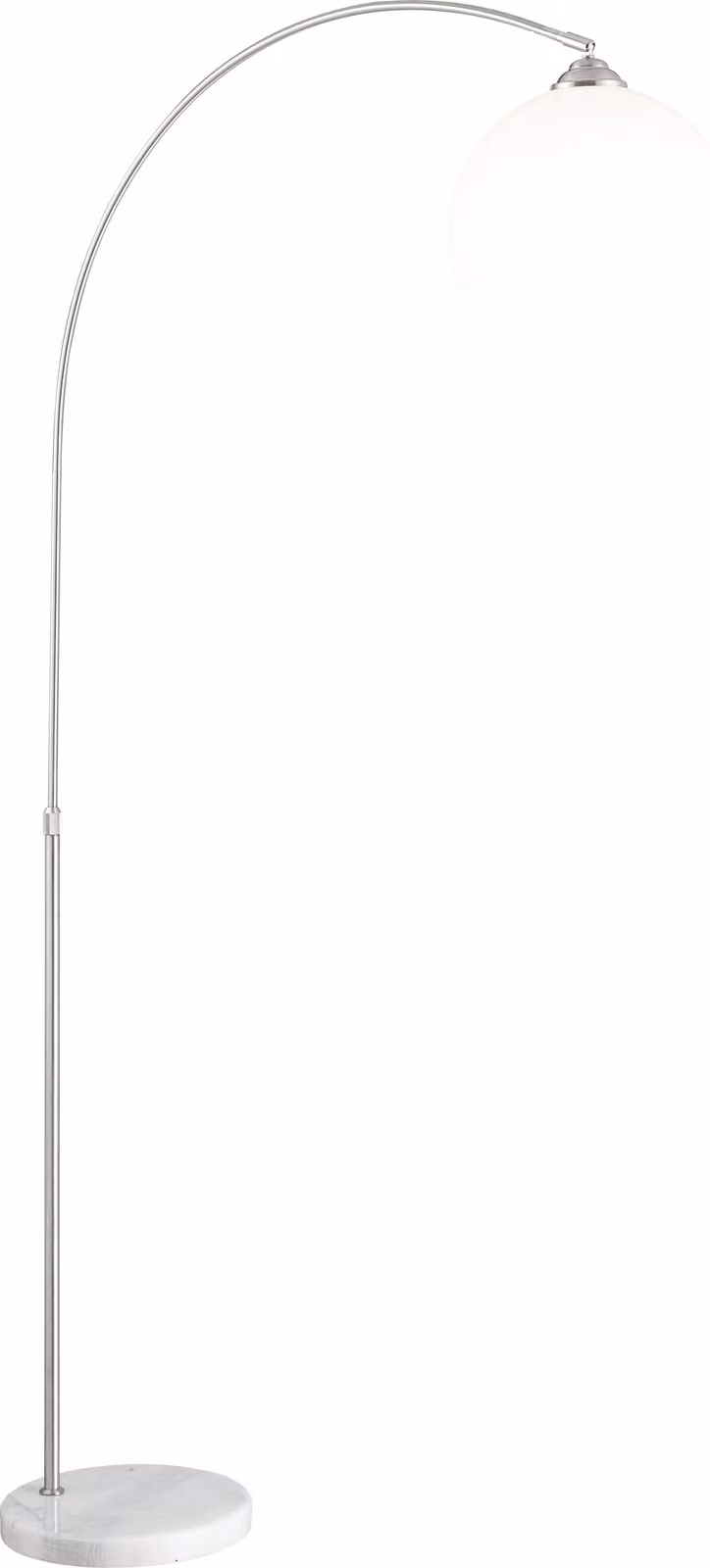 Globo Lighting lampada da terra in metallo nichel opaco, 1x E27