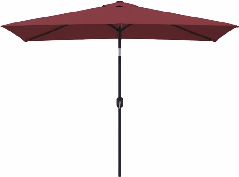 Ombrellone con Palo in Metallo 300x200 cm Bordò