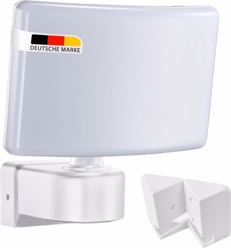 Lampada da esterno a LED bianca orientabile | 30 Watt, bianco neutro, 2200 lm, IP65 | Montaggio ad angolo possibile | Faretto dal design moderno SUN2200A