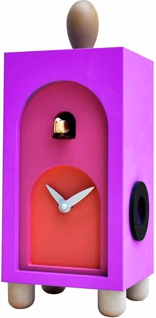 Orologio a Cucù da Appoggio 12X31X11Cm Pirondini Italia Arcobaleno Viola