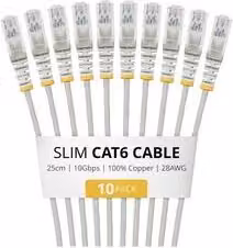 Cavo di rete 6 U/UTP Patch Cable 10 Pack Gray 0,25m N6PAT25CMGRS10PK
