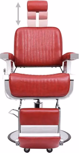 Poltrona da Barbiere Rossa 68x69x116 cm in Similpelle 110169