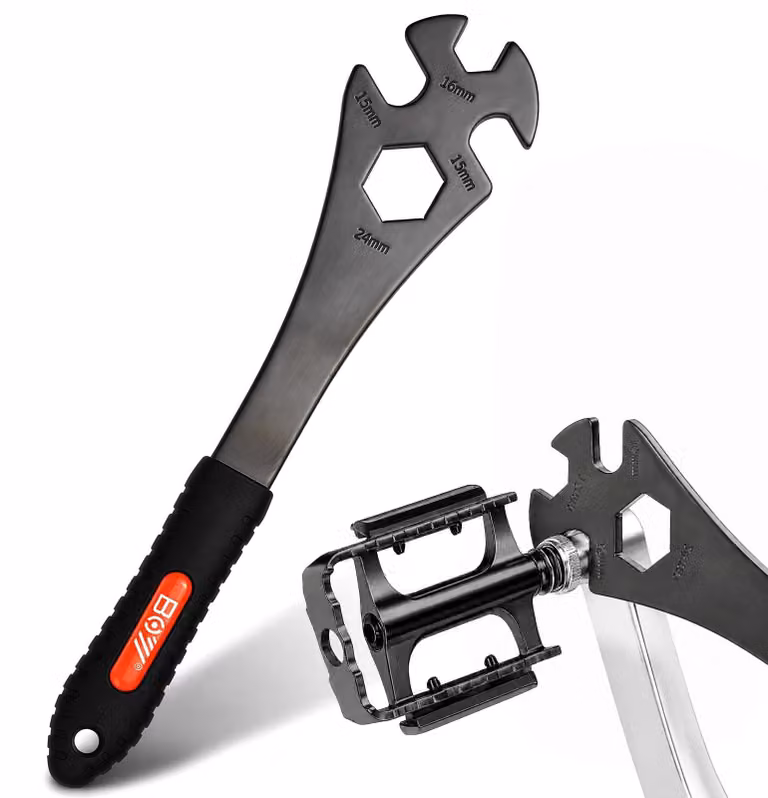 Chiave per pedali 3-in-1 - Set di attrezzi per bicicletta - Cassetta degli attrezzi per bicicletta - 15/16/24 mm