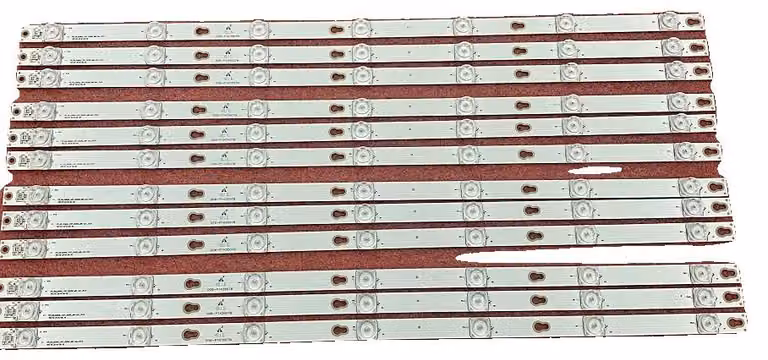 Striscia di retroilluminazione a LED, tensione 5 V, flusso luminoso 60 lm, durata media 100.000 ore, tensione nominale 6 V, tipo di articolo: striscia