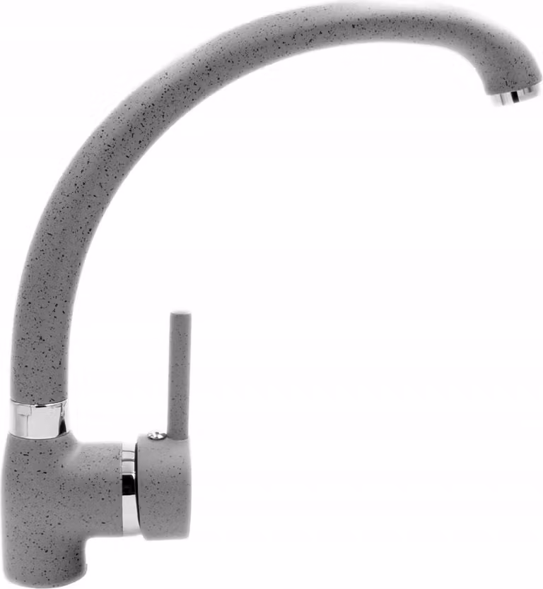 Granitan - Miscelatore cucina - Rubinetto cucina altezza 27 cm - Miscelatore lavello grigio - ROY