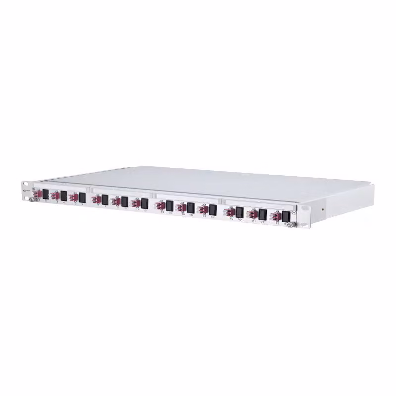 Metz Connect OpDAT PA Patchfeld VIK 12xLC-D (viola), OM4, grigio 1502207512-E