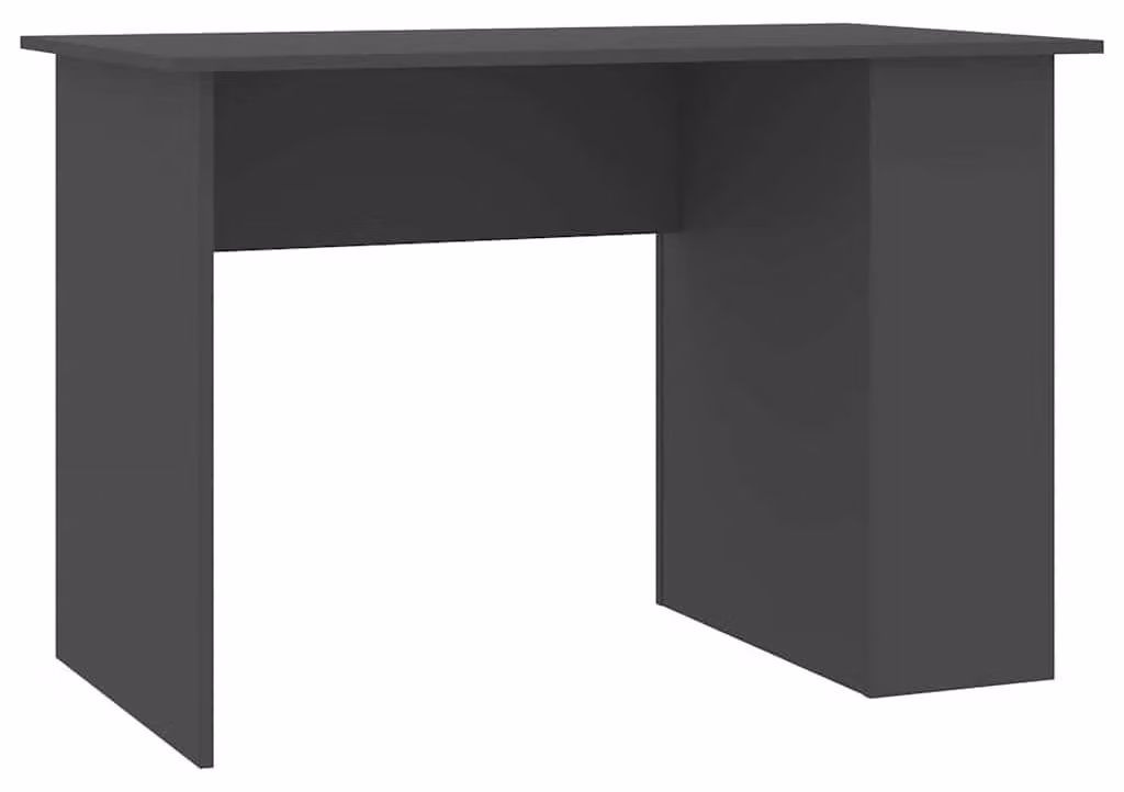 Scrivania moderna in pannelli di truciolato, colore grigio