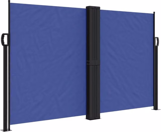 Tenda parasole laterale retrattile DESIGN IN in poliestere e acciaio, colore blu, L: 1000 cm, H: 140 cm – 1
