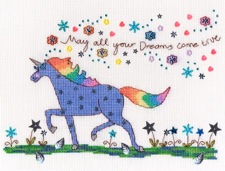 Set punto croce Bothy Threads "Love Dreams", 25x18cm, xka14, schema di conteggio