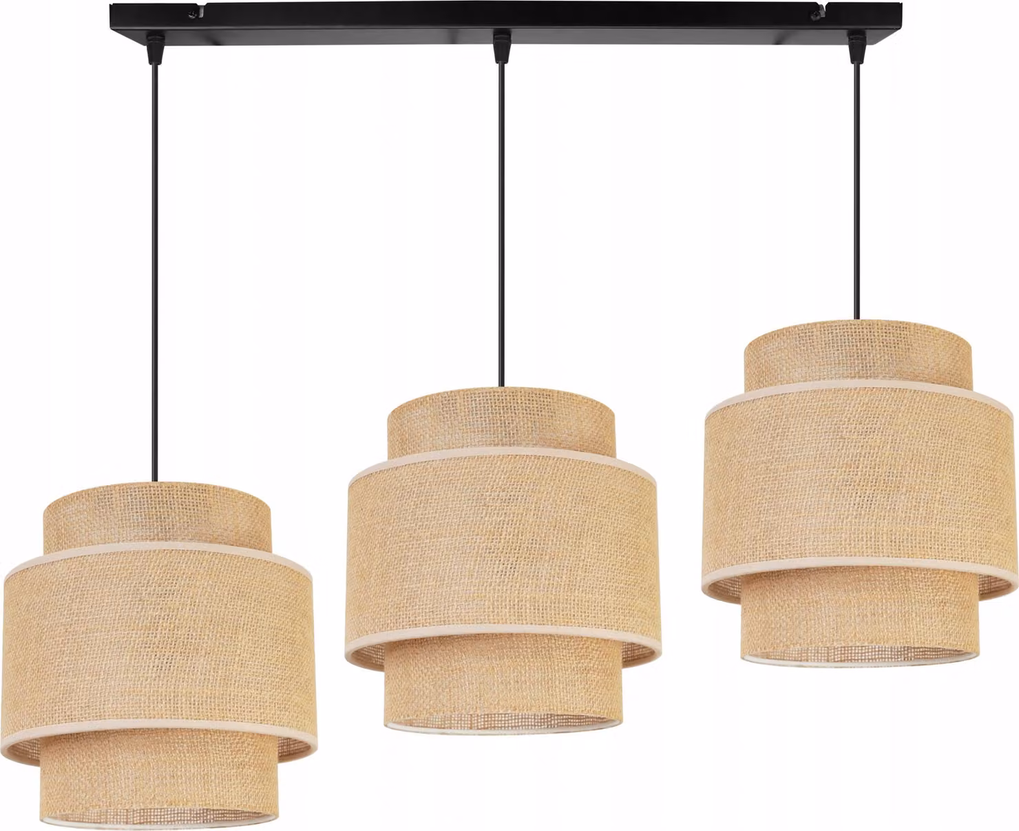 Lampada a sospensione, lampadario da soffitto, paralume, Boho Juta