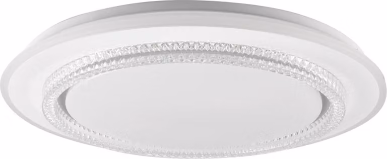 Plafoniera LED rotonda con telecomando ADELA bianca 72W, tonalità di bianco, 8000 lm, alluminio, dimensioni: 7x48x48 cm, IP44, Polux