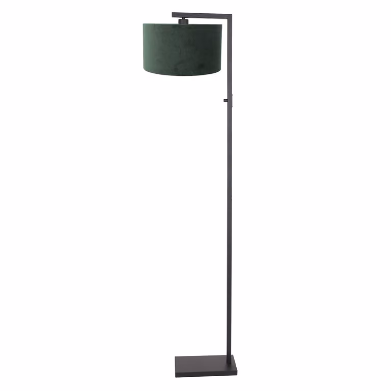 Lampada da terra - nero - Stang - metallo tessile - lampada d'atmosfera - E27 - 8219ZW - Steinhauer