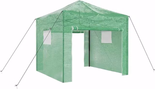Serra con struttura pop-up in ferro verde L/P/H: 290 x 290 x 315 cm CFW5375900 – 1