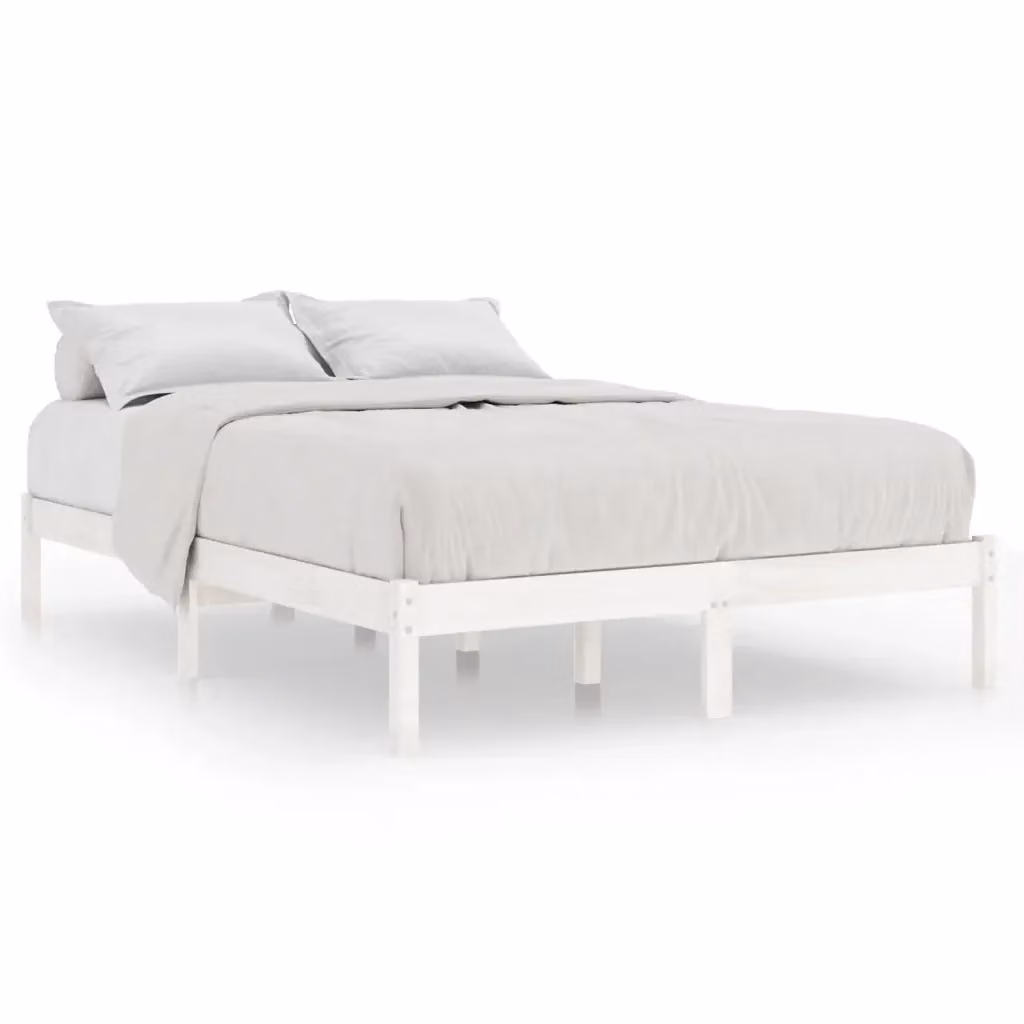 Giroletto vidaXL in legno massello di pino bianco per adulti, dimensioni 180 x 200 cm – 2