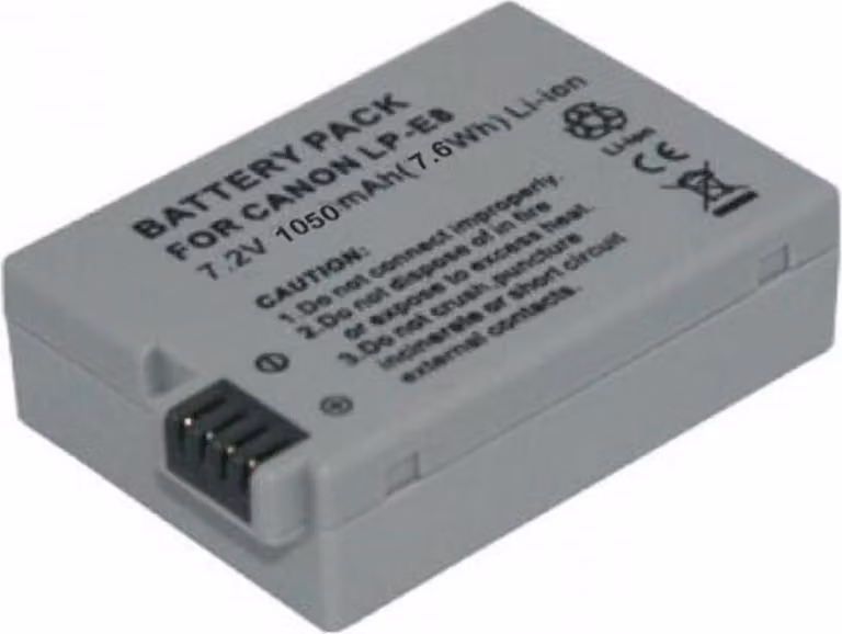 batteria ricaricabile 1050mAh per Canon EOS 550D 600D 650D Kiss X4 Kiss X5 Kiss X6iRebel T2i