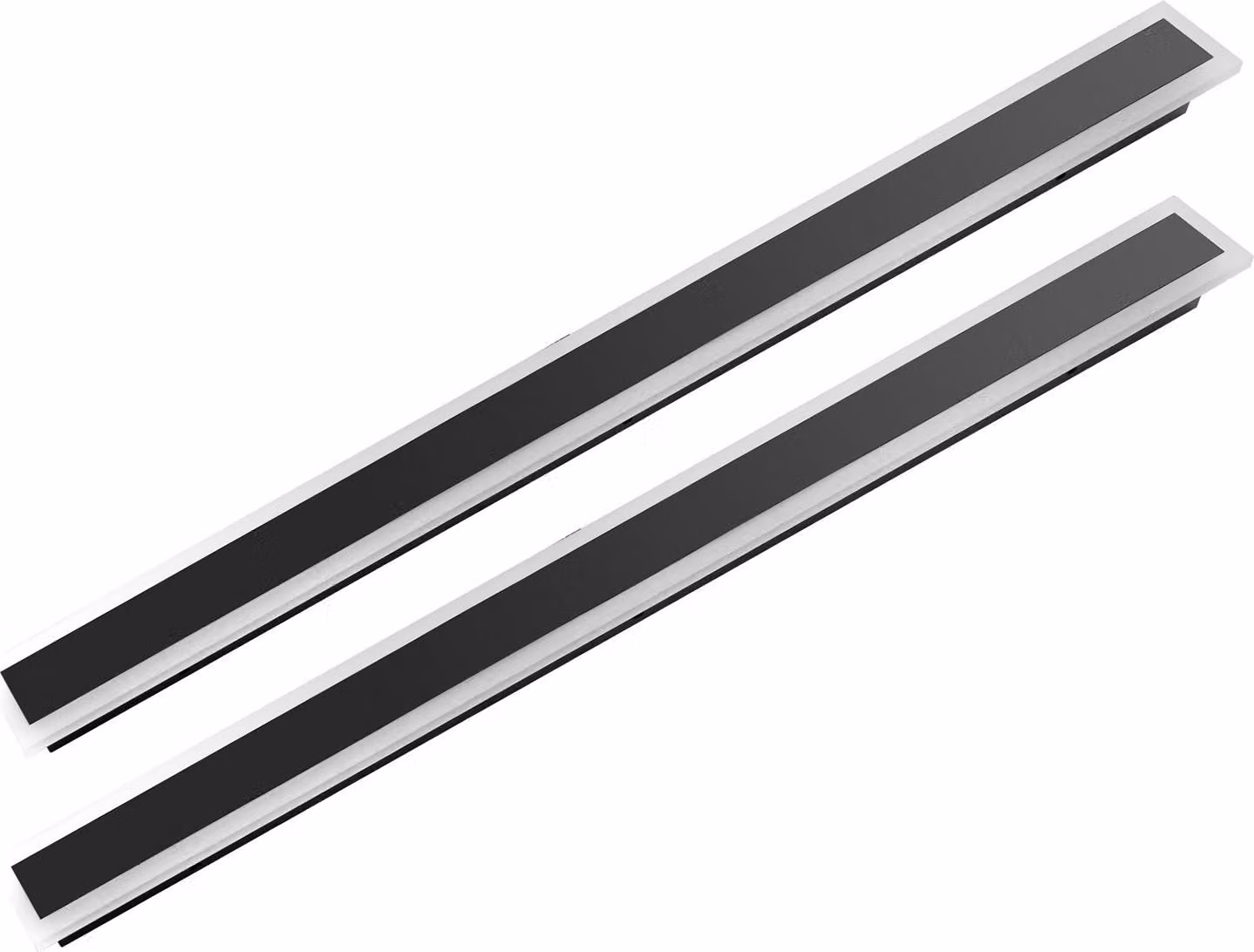 SucceBuy luci da parete per esterni in un set di 2, strisce lunghe 47,2 pollici, illuminazione moderna per esterni, 3000 K bianco caldo, IP65 impermeabile e antiruggine, ideale per casa, portico e garage