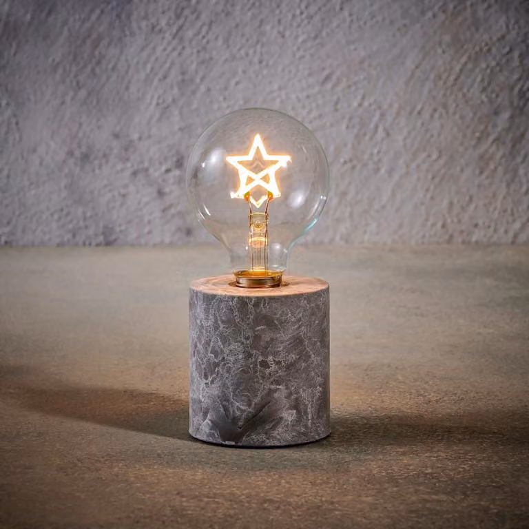 Luca Lighting Stella decorativa a LED a batteria 18 cm bianco caldo