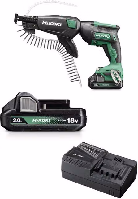 Avvitatore per cartongesso HiKOKI W18DB 18V con batteria ricaricabile nero