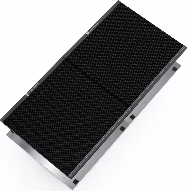 Postazione di lavoro a nido d'ape, versatile per il taglio CO2, facile da montare, 2 pezzi, 400x425x22 mm