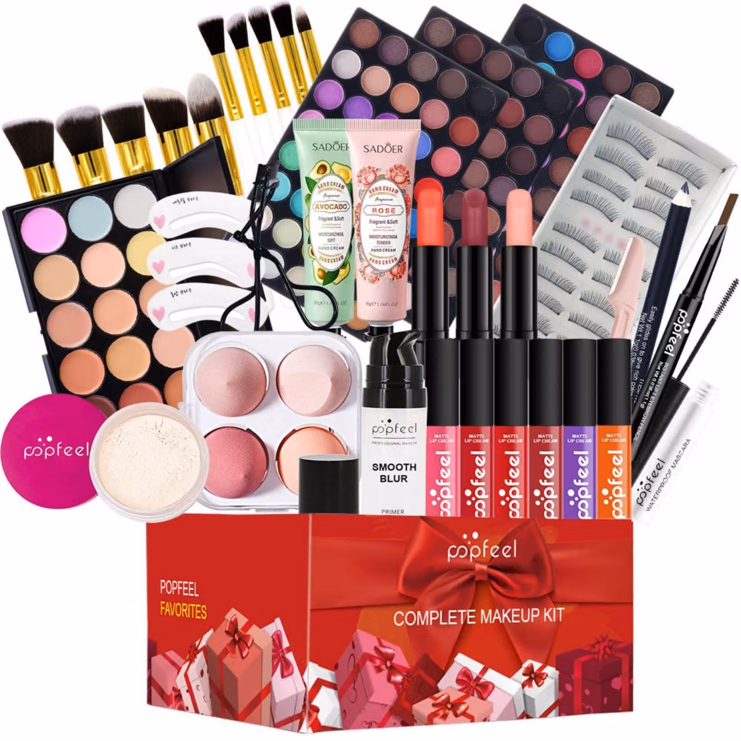 Set completo di trucchi per donna, con calendario dell'Avvento