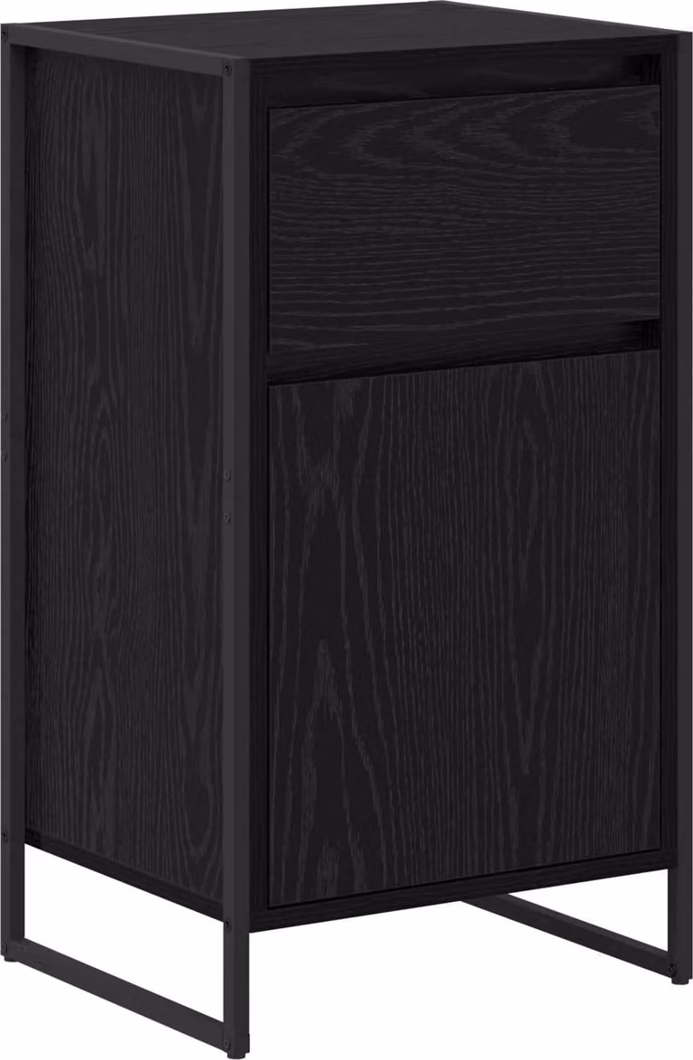 Credenza Rovere Nero 43 x 36 x 75,5 cm Legno multistrato