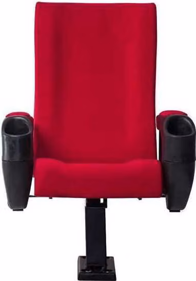 Modern Sessel Sessel Sofa 1 Sitzer für Theater Kino Design Luxus Rot Textil