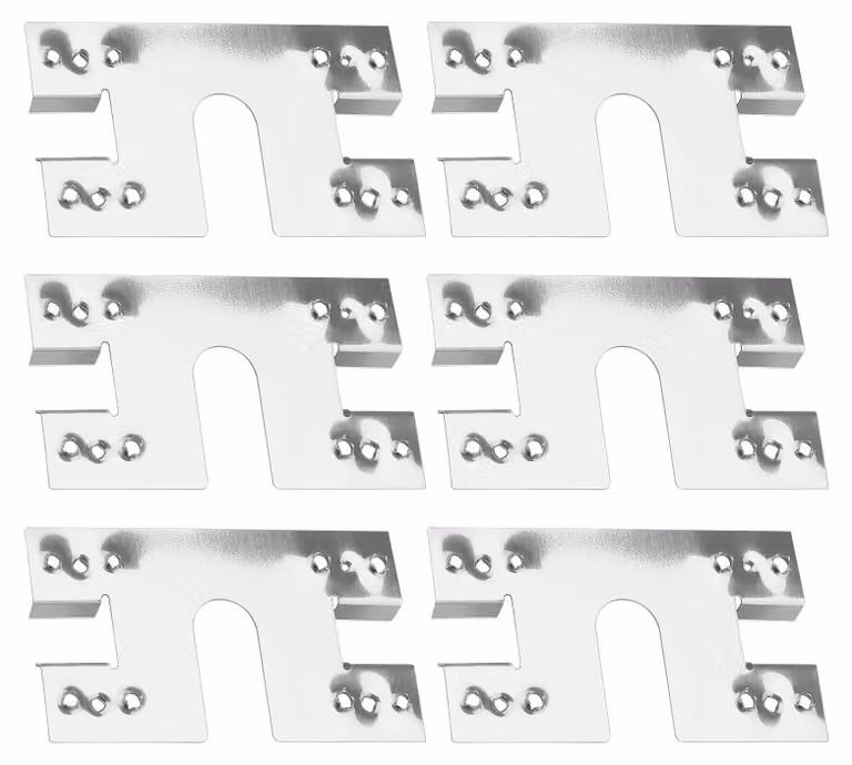 Piastra di messa a terra fotovoltaica, 100 pezzi, dimensioni 28x50 mm, acciaio inossidabile, per impianti solari