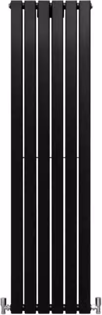 Radiatore Termosifone Termoarredo Design Piatto Pannello Elementi Nero Opaco