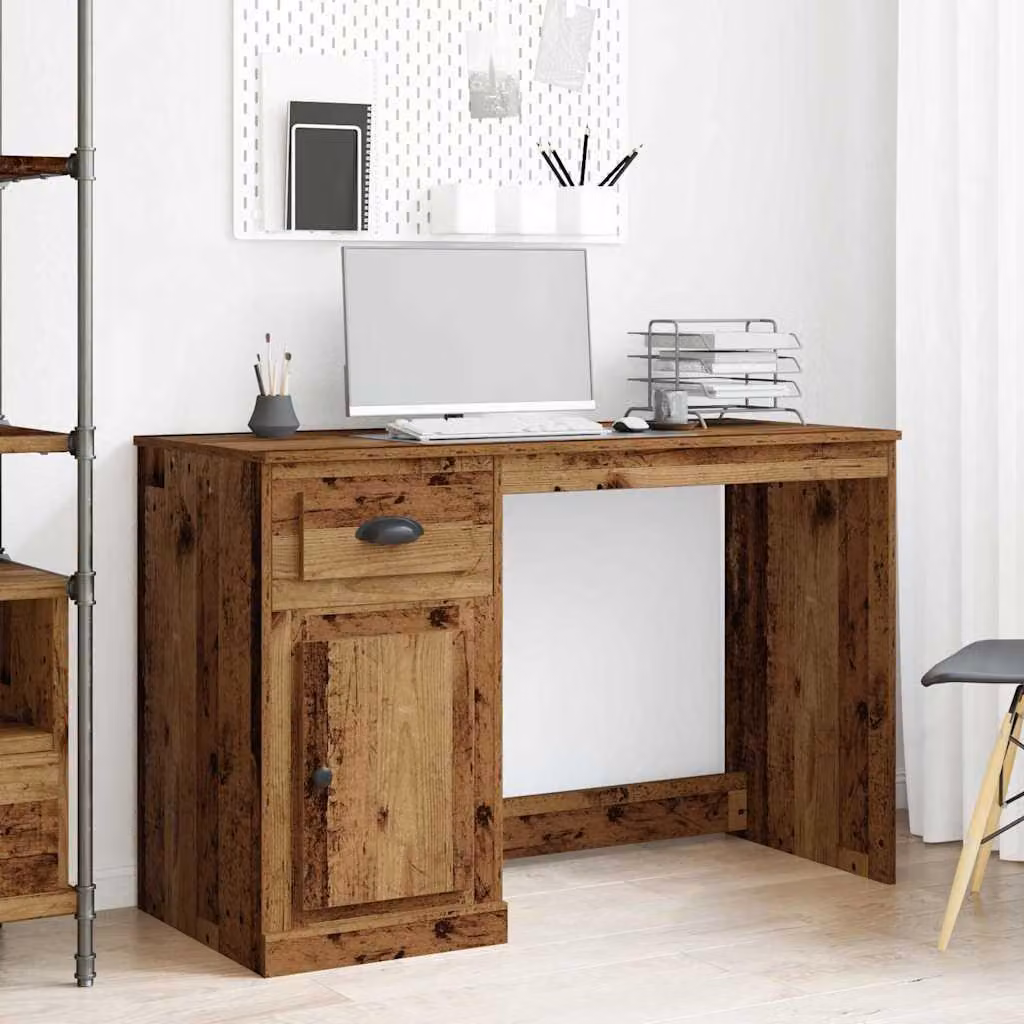 Maison Exclusive - Scrivania in legno massello riciclato, 50 x 115 x 75 cm, realizzata in legno composito