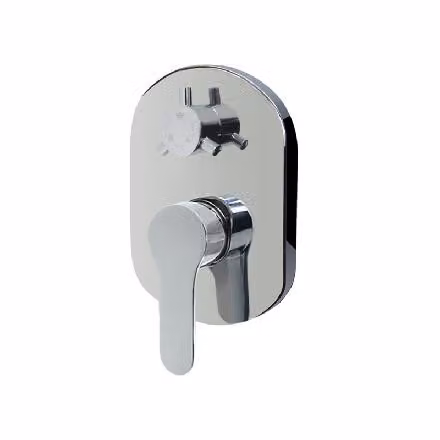 Mereo Zuna - Batteria da incasso per 3 elettrodomestici, con corpo, cromata CB60157ZB